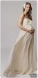 Свадебное платье для беременной с присборенным лифом и юбкой