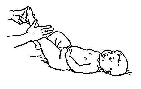массаж ног грудничку